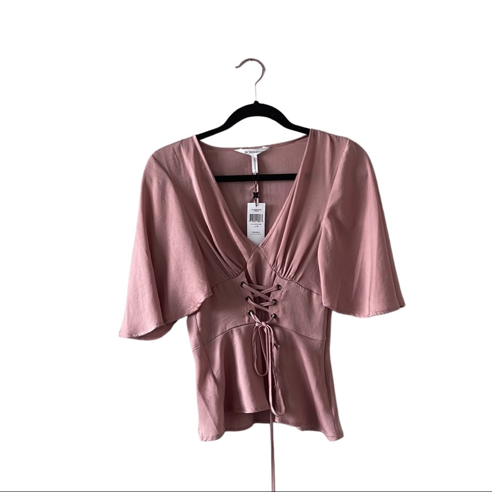 BCBGeneration front lace up shirt